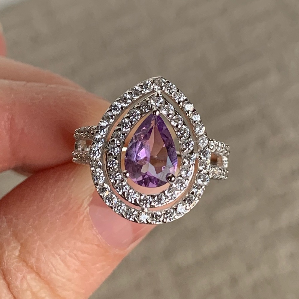 Natural Amethyst ring - Picture 2 of 5
